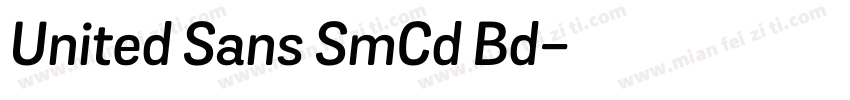 United Sans SmCd Bd字体转换